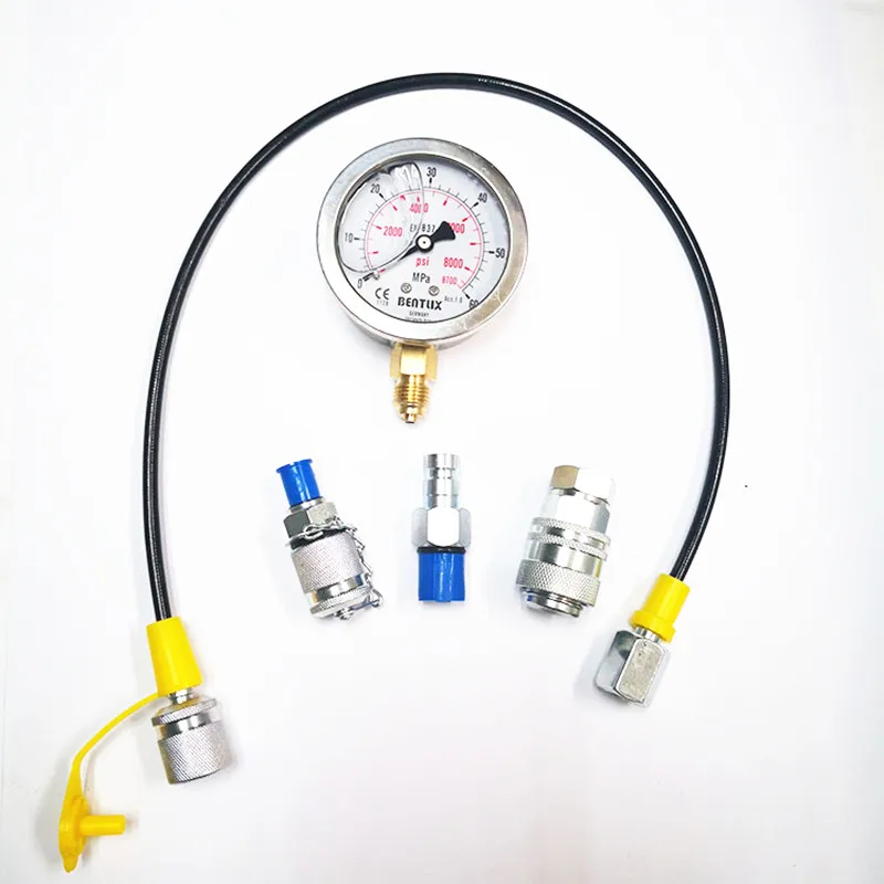 Fit For Jcb Caterpillar C/at Excavator Quick Connector Pressure Gauge Pressure Test Hose Connector Hydraulic Pump Test Connector