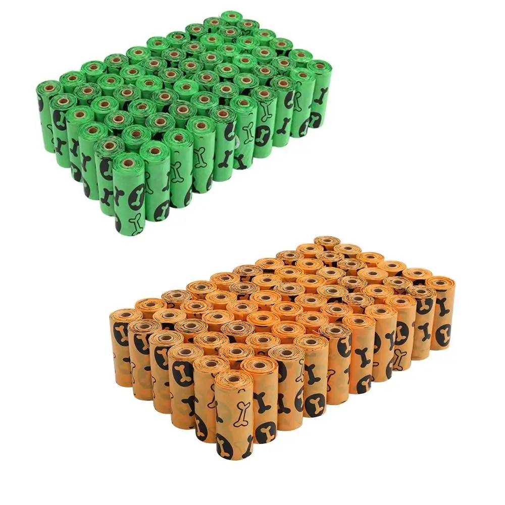

15pcs/roll Degradable Dog Poop Bags Small Disposable Pet Cat Garbage Bags Put Pet Feces Eco-Friendly Pet Pooper Bags Home