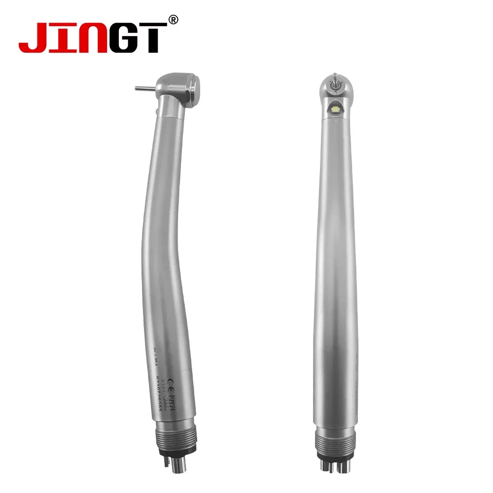 

Jingt Dental LED High Speed Handpiece Standard Head Air Turbine E-Generator Ceramic Bearing Dentist Tips Triple Water Spray