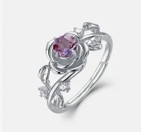 

Женское открытое кольцо из стерлингового серебра WES 925, классическое уникальное кольцо с кристаллами зеленого мха и агата