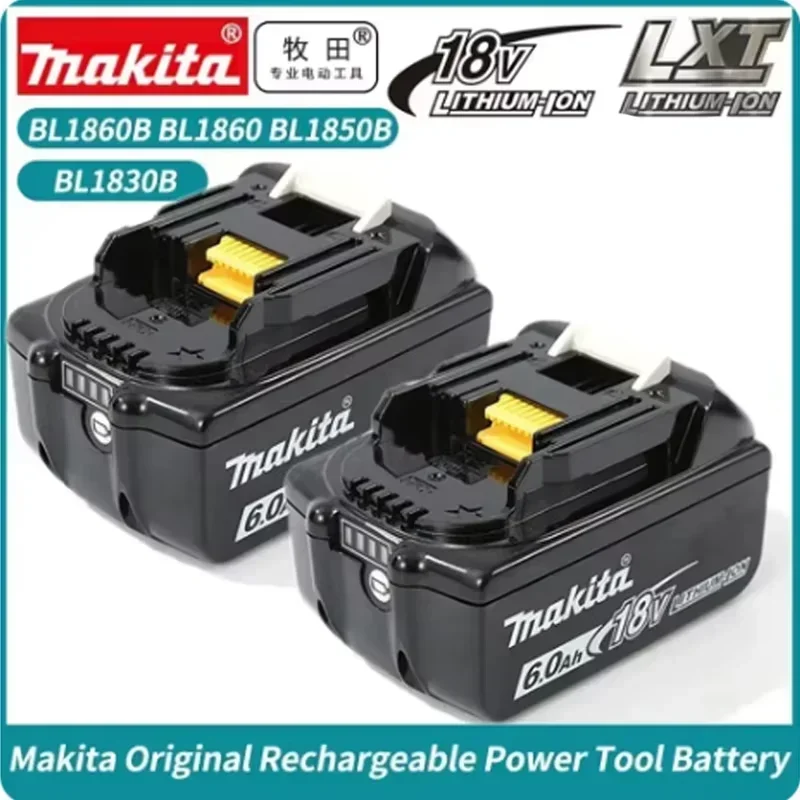 Original Makita 6Ah/5Ah/3Ah for Makita 18V Battery BL1830B BL1850B BL1850 BL1840 BL1860 BL1815 Replacement Lithium Battery