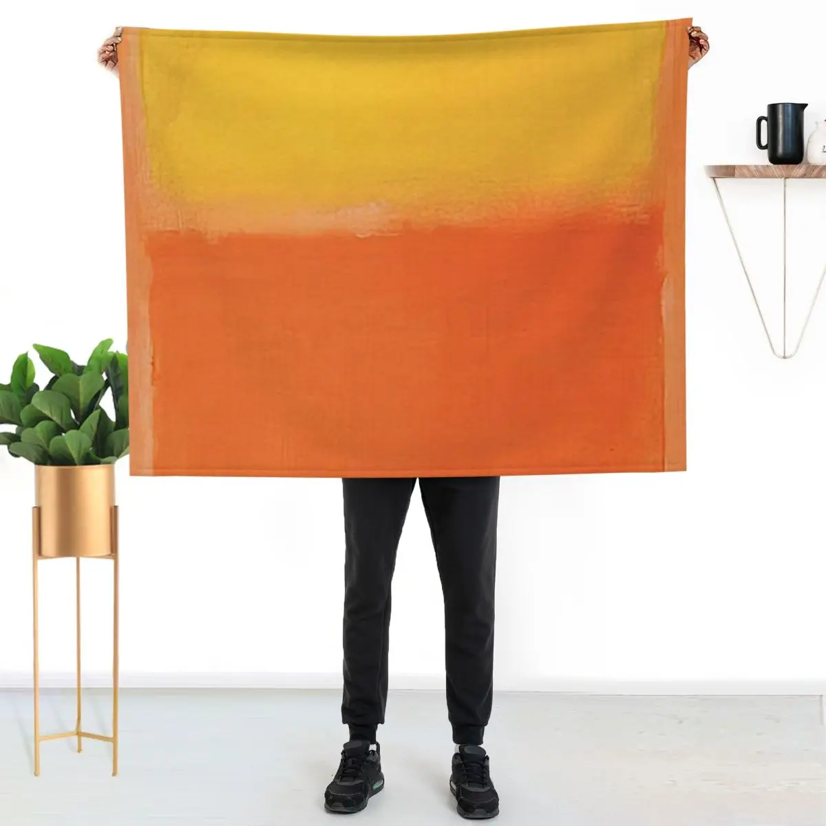 Mark Rothko - Orange and Yellow - 1956 Throw Blanket Camping Sofa Throw warm winter Luxury Thicken Polar Beach Blankets