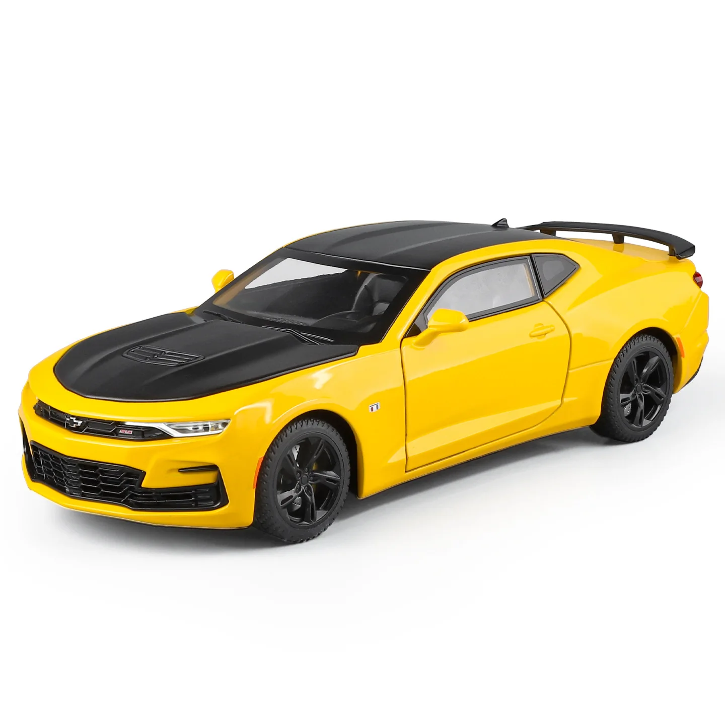 1: 24 Camaro Bumblebee Alloy Sound and Light Sports Car Model Children's Puzzle Toy Advanced Birthday Gift Collection