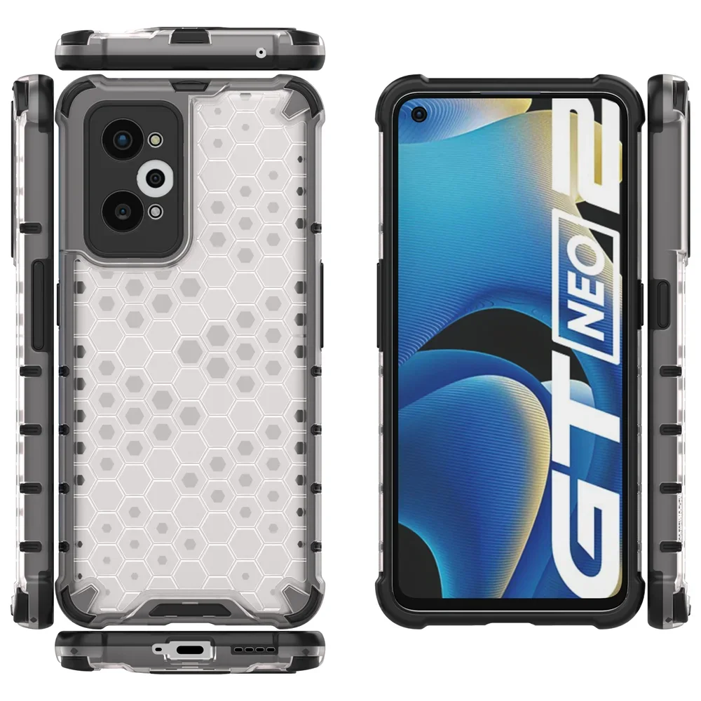 Custodia rigida antiurto TPU + PC Cover posteriore per OPPO Realme GT Neo 2 3 3T Neo2 Neo3 5G Custodie per telefoni Coque Fundas