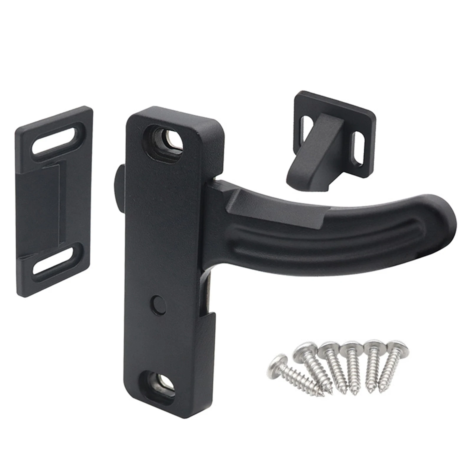 1 Set RV Screen Door Latch Right Handle Kit Aluminum Alloy Door Latch Handle Set For Camper Motorhome Accessories Replace Parts