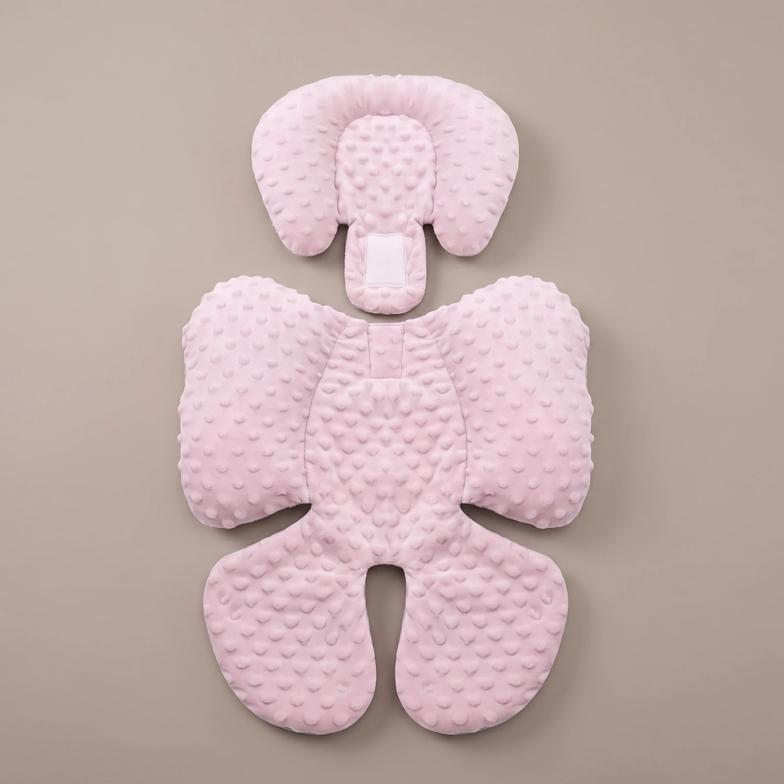 Stroller Cushion with Head Support Textured Infant Car Seat Insert with Head Support Stroller Seat Pad Supportive Ergonomic