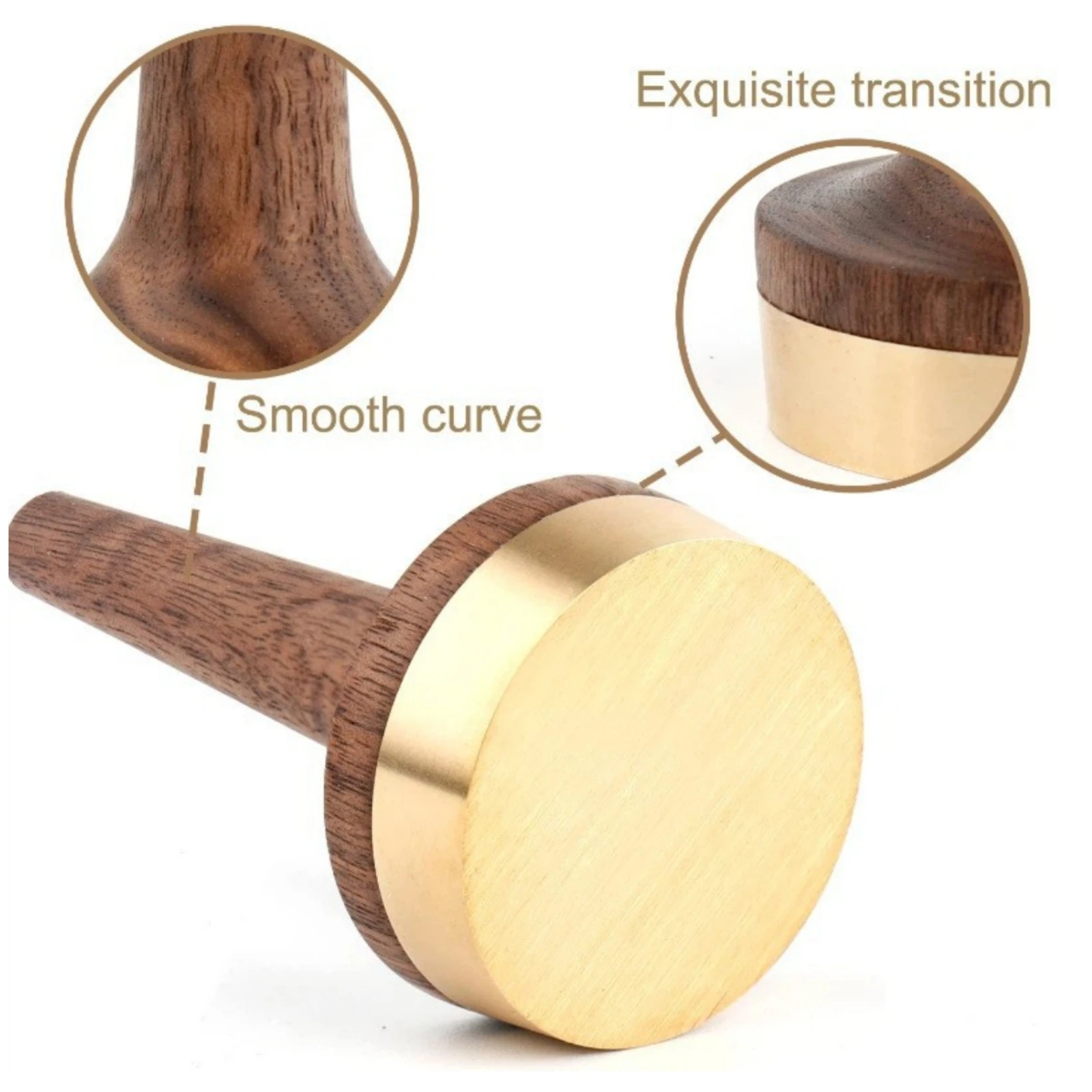Band Display Stand Walnut Band Holder with Brass Base Jewelry Wooden Natural for Jewelers, Countertop Organization
