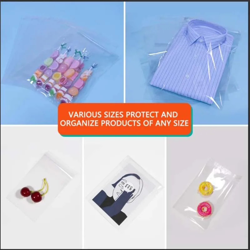 Transparente, selbstdichtende Geschenktüten aus Kunststoff, langlebig, durchsichtige Verpackungsbeutel für Heimbedarf, Festival, Partygeschenke, Verpackung TMZ – Detail 12