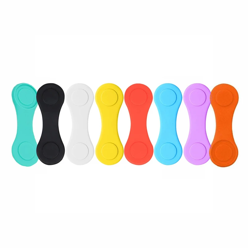 Professional Silicone Folding Reusable Golf Ball Marker Holder Strong Magnetic Mini Ball Position Calibrating Clamp Clip Supplie