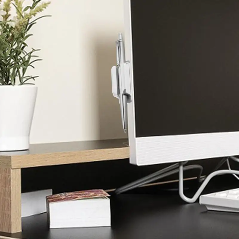 Portalápices de silicona de 5 piezas, cubierta adhesiva para bolígrafo, Clips, papelería de aprendizaje, suministros escolares, accesorios de escritorio, herramientas de escritura seguras para niños