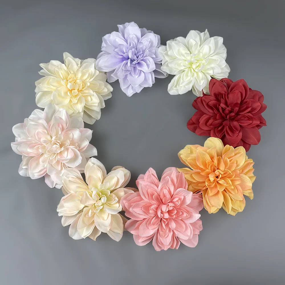 

10pcs 14cm Artificial Flower Silk Rose Flower Head DIY Wedding Party Marrige Accessories
