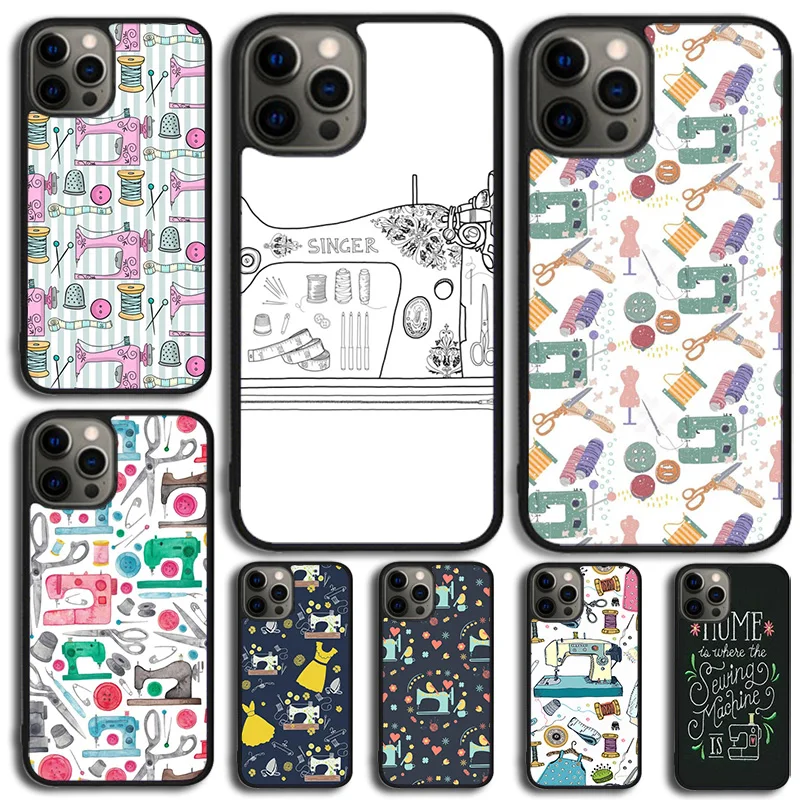 Sewing Machine Art Phone Case For Samsung Galaxy S10 S22 S23 S24 Note 10 20 Lite S20 Plus S21 Ultra Back Cover