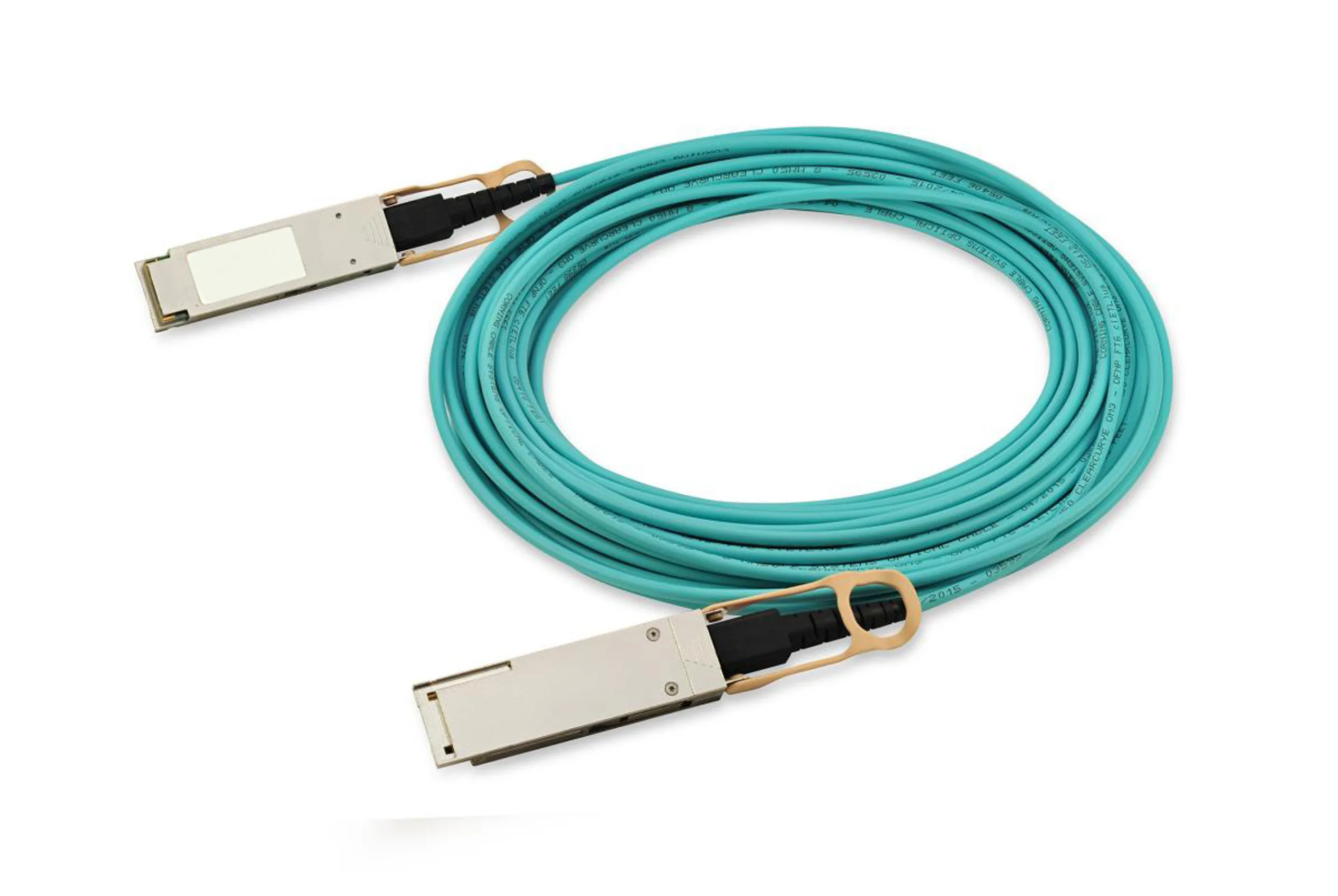 Qsfp-100G-Aoc15M: 長さ 15m の 100Ge アクティブ光ファイバ ケーブル、Qsfp28 インターフェイス標準を採用。