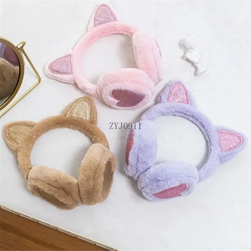 الحلو الحب القط الأذن غطاء للأذنين الدفء لينة فروي تدفئة الأذن يفشل في الهواء الطلق الشتاء الأذن يغطي عقال اكسسوارات طوي