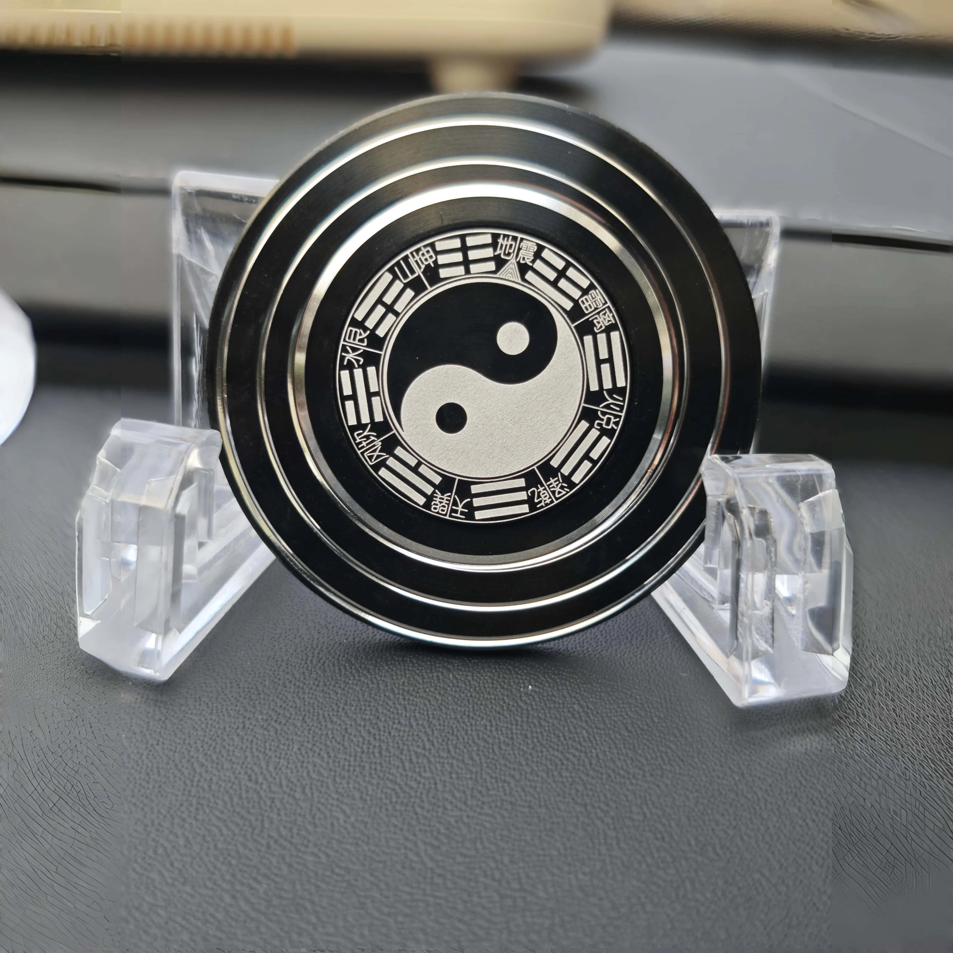 6 سنتيمتر فنغ شوي البوصلة تململ سبينر جميع المعادن سبائك الألومنيوم يدور لمدة 4 دقائق الصينية تتجه ماجيك لعبة لتخفيف الضغط الرجعية سطح المكتب حلية الإبداعية هدية #4