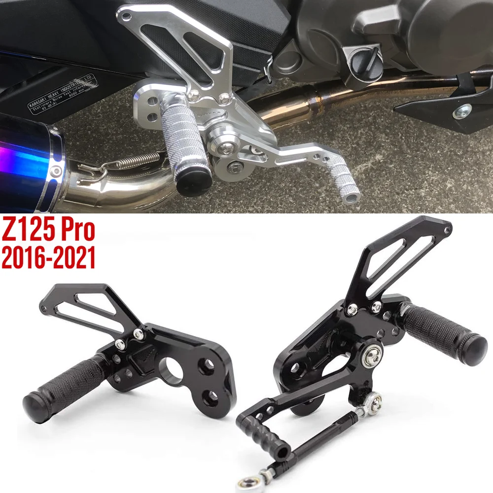 

Motorcycle Rearset Footrest Footpeg Pedal Foot Peg Rearset Rear Set For Kawasaki Z 125 Z125 Pro 2016 2017 2018 2019 2020 2021