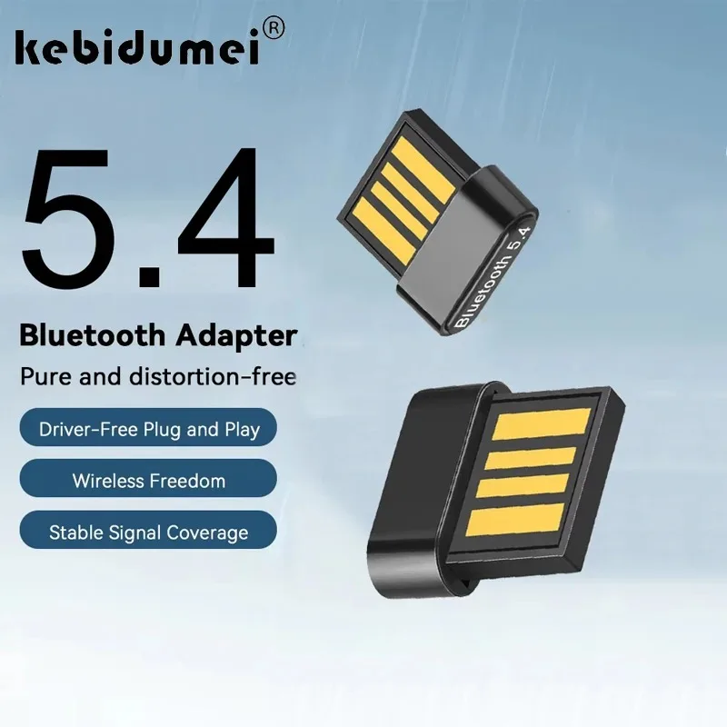 

Bluetooth 5.4 Adapter USB Bluetooth Adaptador for PC Dongle Wireless Mouse Keyborad Music Audio Receiver USB Transmitter