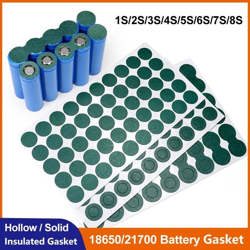 1S/2S/3S/4S/5S/6S/7S/8S Insulation Gasket For 18650/21700 Li-ion Battery Pack Cell Barley Adhesive Paper Insulate Electrode Pads