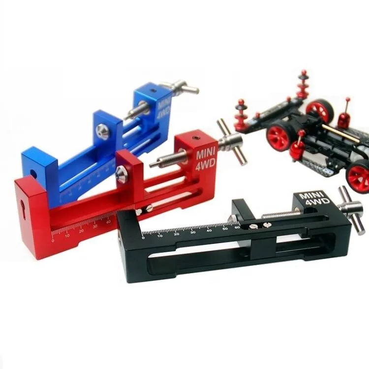 Self-made Tamiya four-wheel drive vehicle modification tools: Aluminum tire adapter, Top rail wheel adapter, Wheel mounting tool