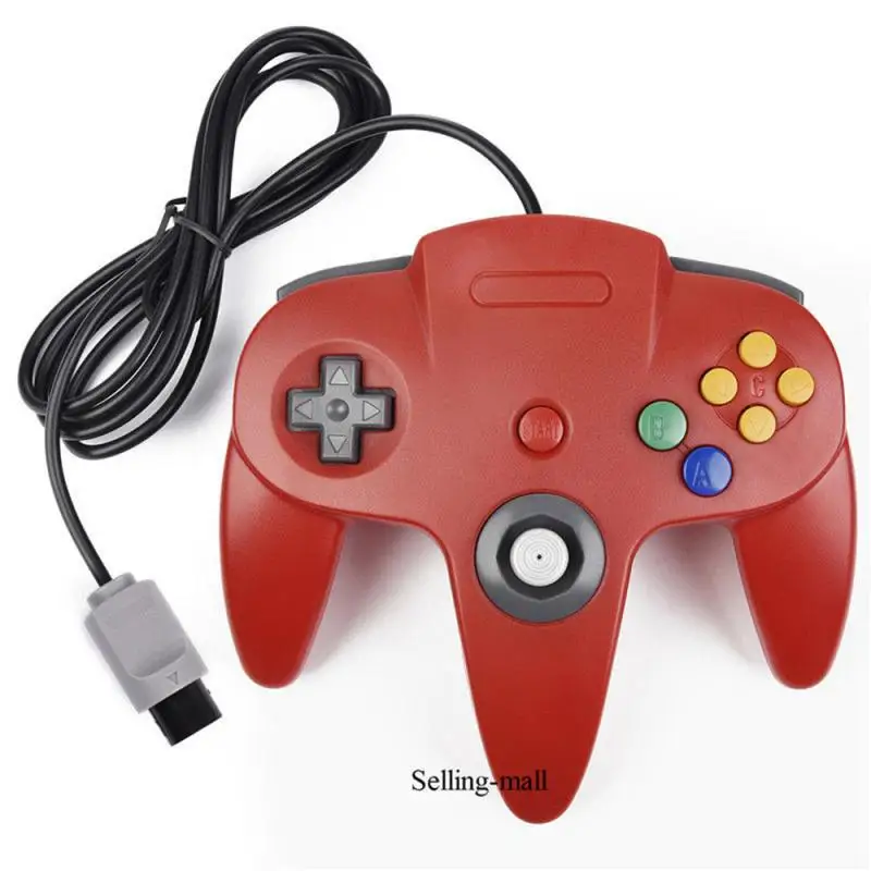 Mando con cable largo N64 para Nintendo 64, mando Dualshock