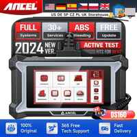 ANCEL DS160 OBD2 Car Diagnostic Tool Bidirectional All System A/F DPF Regen 30+Reset OBD2  Automotive Scanner Live Chat Support
