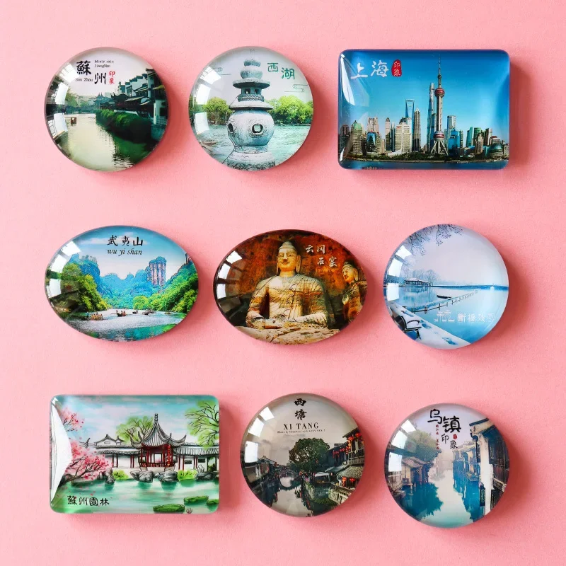 Magnes na lodówkę DIY ze zdjęciem, personalizowany, z kaboszonem ze szkła, dla rodziny, zakochanych, dziecka, dekoracja, prezent.