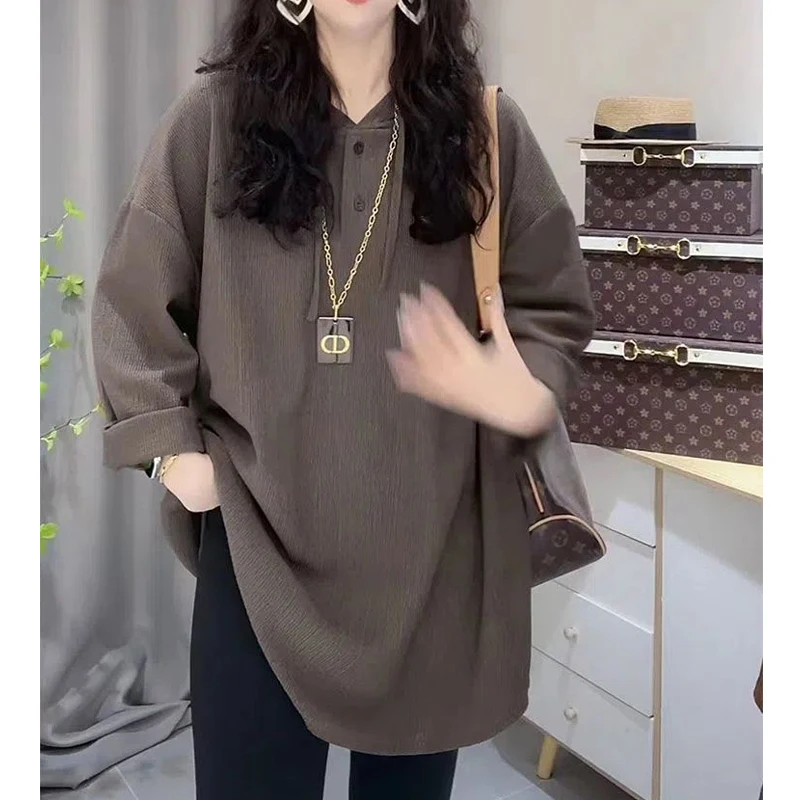 Felpe con cappuccio oversize Streetwear Casual da donna autunno moda Harajuku felpe con cappuccio Pullover a maniche lunghe top Y2K Ropa De Mujer