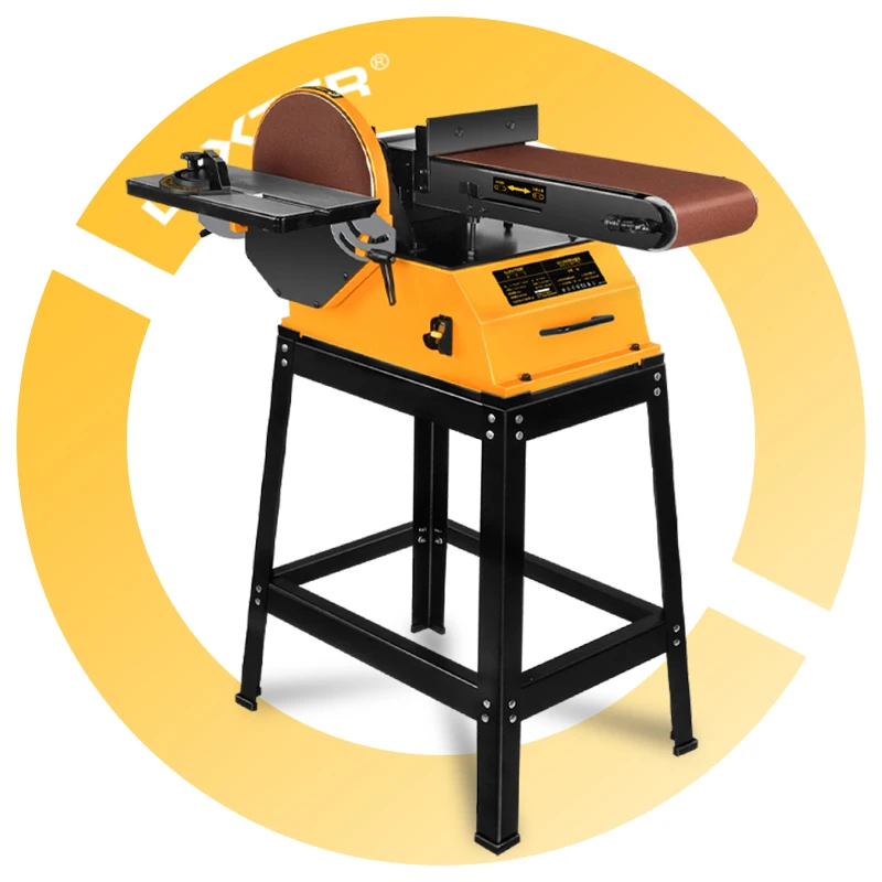 

Popular Hot sell LUXTER 1200W Belt Disc Sander Machine for Polishing Sanding