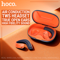 hoco air conduction wireless headset BT 5.3 charging case box stereo sound TWS earphones earbuds with microphone touch control