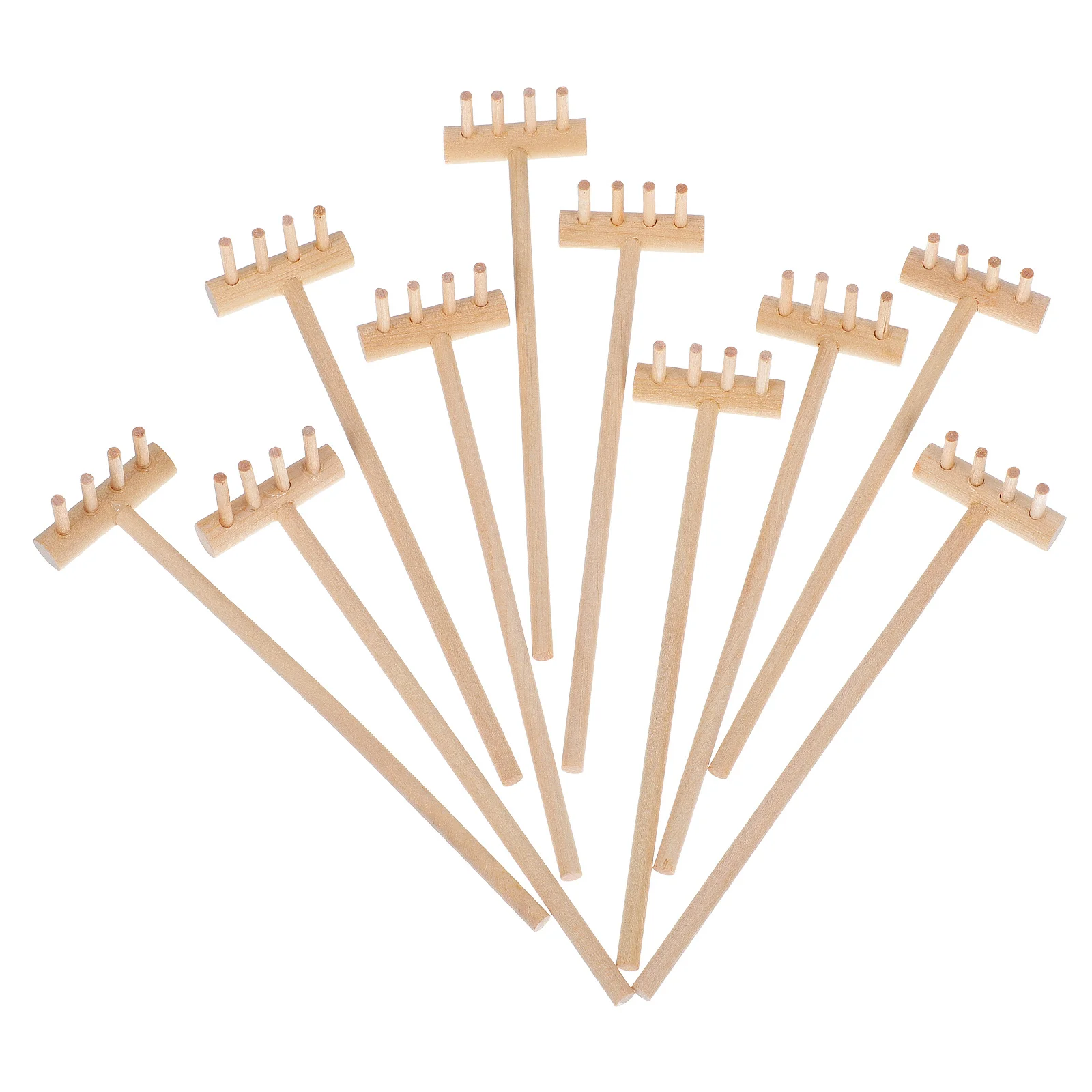 

10pcs Mini Garden Rake Durable Tool For Sandbox Decor Tea Art Accessories Sandbox Accessories Pool Play Water