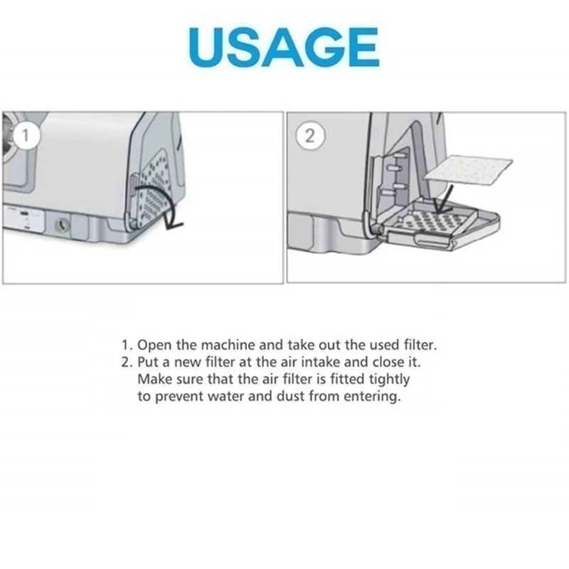 Imagem -04 - Filtros de Substituição Descartáveis para Resmed Airsense Universal Cpap s9 S10 100 Pcs