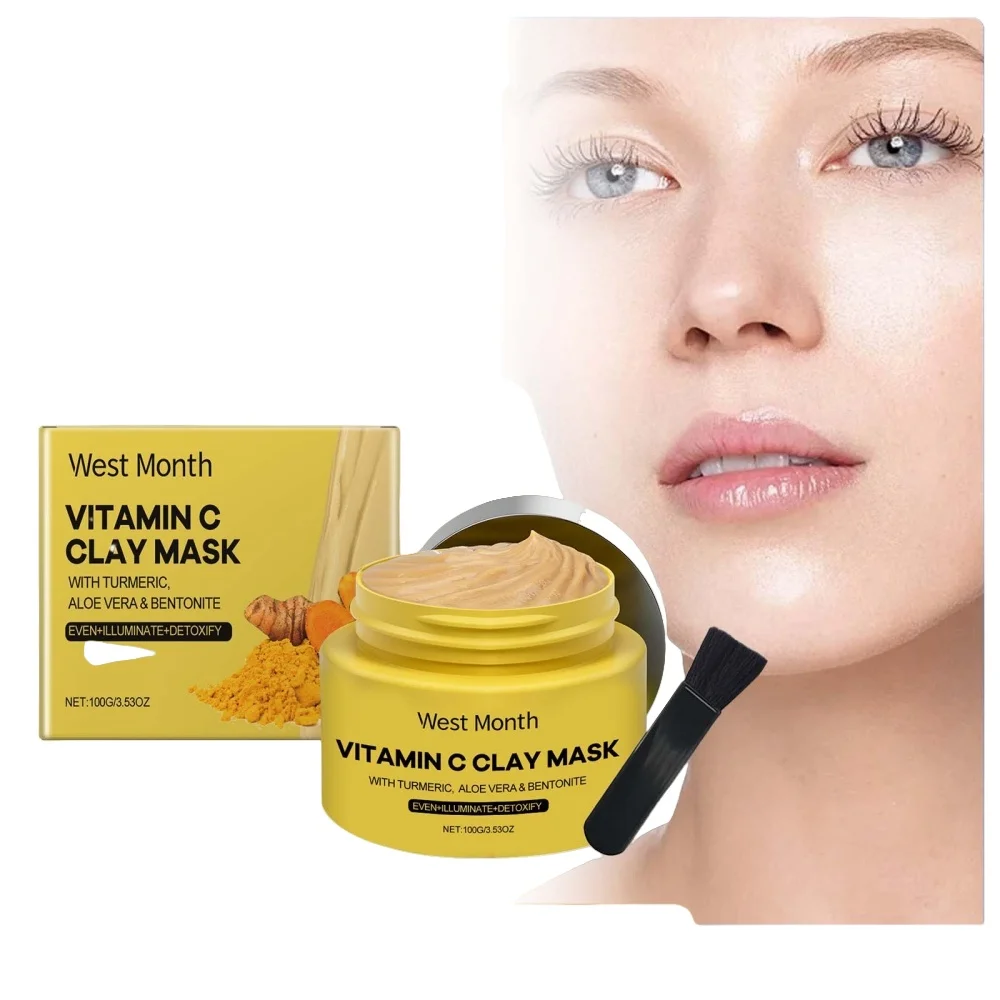 

Vitamin C turmeric mud film deeply cleanses and shrinks pores, brightens and dulls dark spots, and deeply moisturizes