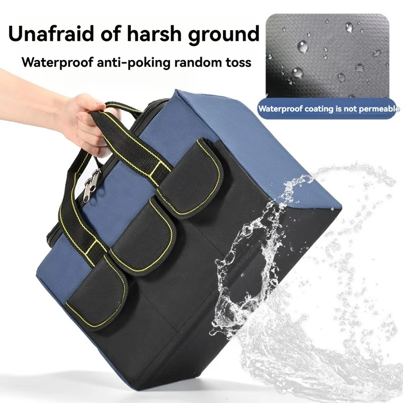Oxford Cloth Tool Bag Professional Electrician Waterproof Working Multifunction Organizing Storage Tool Bag