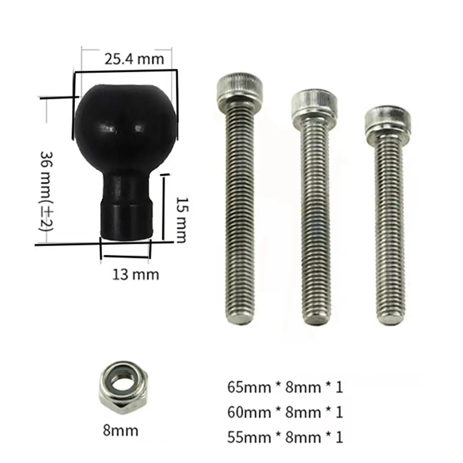 Ball Head Parts Motorcycle Accessories Durable Handlebar Mount Base Bike Handle for Universal Motorcycle Handlebars 22mm view 4