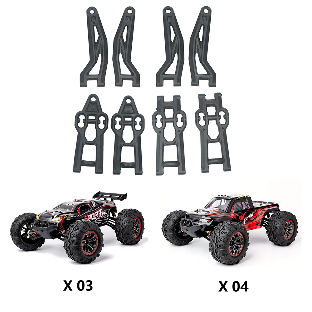 8 pièces avant arrière supérieur bras oscillant inférieur pour XLF X03 X04 X-03 X-04 1/10 RC voiture Brushless camion pièces accessoires