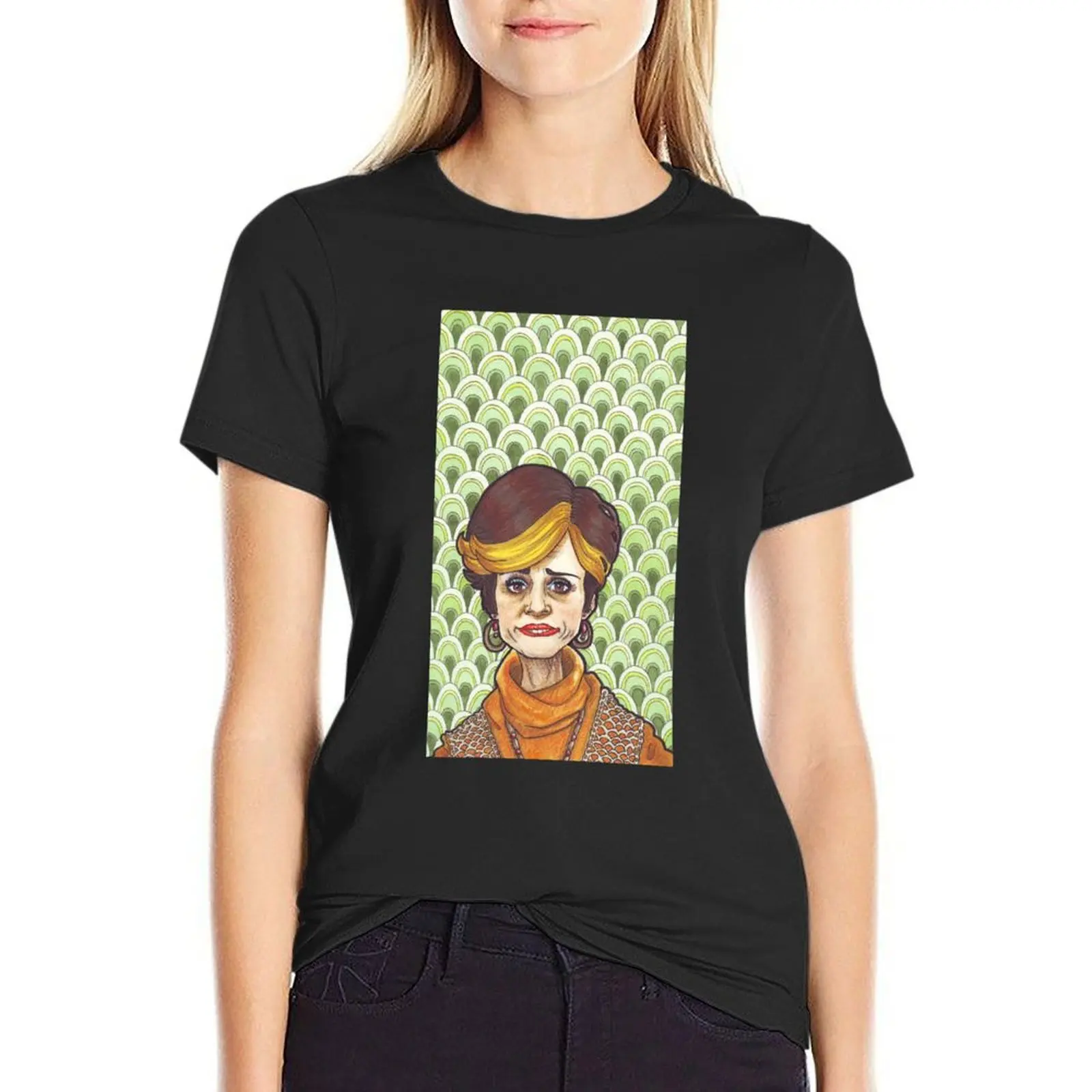 Jerri Blank Portrait T-Shirt animal print shirt for girls summer top graphics vintage clothes t-shirts for Women cotton