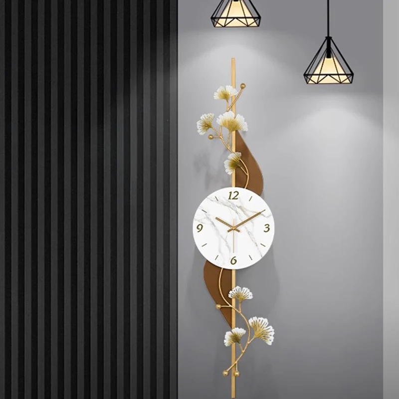 الحد الأدنى فريد ساعة حائط مضيئة الزهور ضوء الفاخرة الحديثة ساعة حائط غرفة المعيشة الإبداعية Reloj دي باريد ديكور المنزل