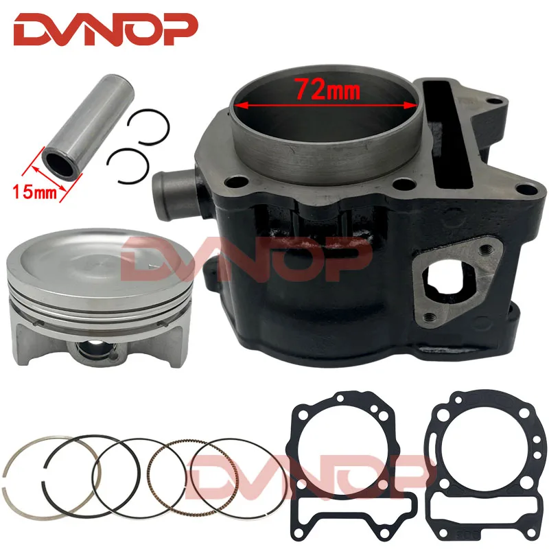 Motorcycle Cylinder Piston Ring Gasket 72mm Bore for Piaggio Aprilia SR250 GILERA NEXUS250 X7 BYQ250T GTS250