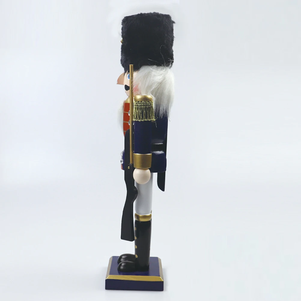 

Wooden Nutcracker Ornament Christmas Decoration Xmas Statue Desktop Craft Festive Holiday Decor Wood For Home Restaurant Coffee