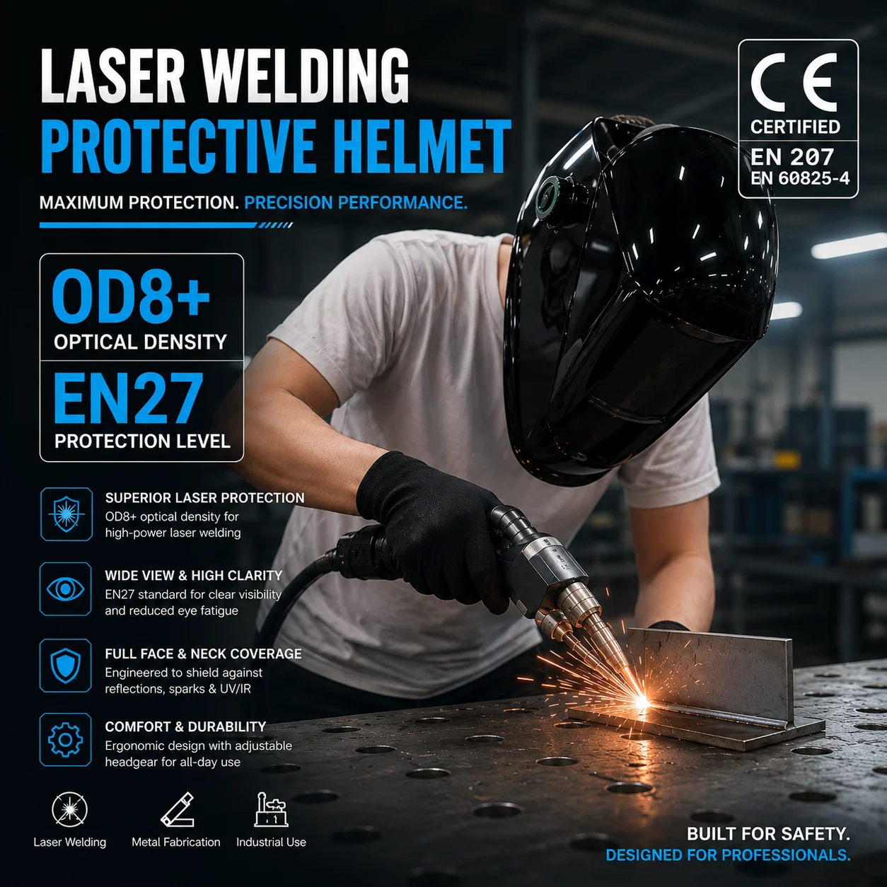 OD8+ 레이저 안전 헬멧, 조절 가능한 헤드밴드가 있 - Industrial Laser Welding 리뷰 및 가격