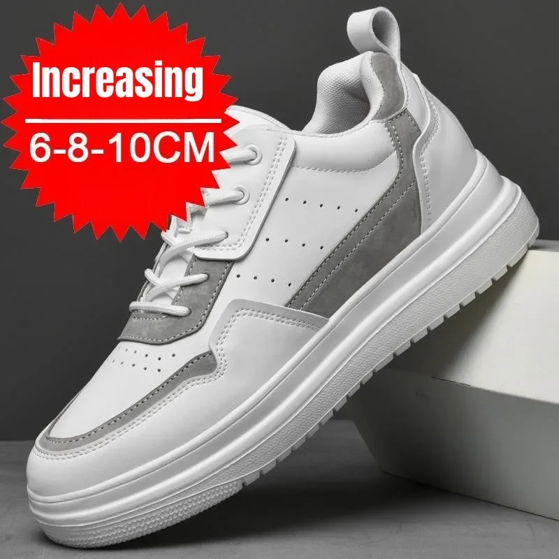 

2024 New Autumn Invisible Inner Heightening Men's Sneakers 10cm Casual Sports Shoes Korean Zapatillas Tenis Para Hombre