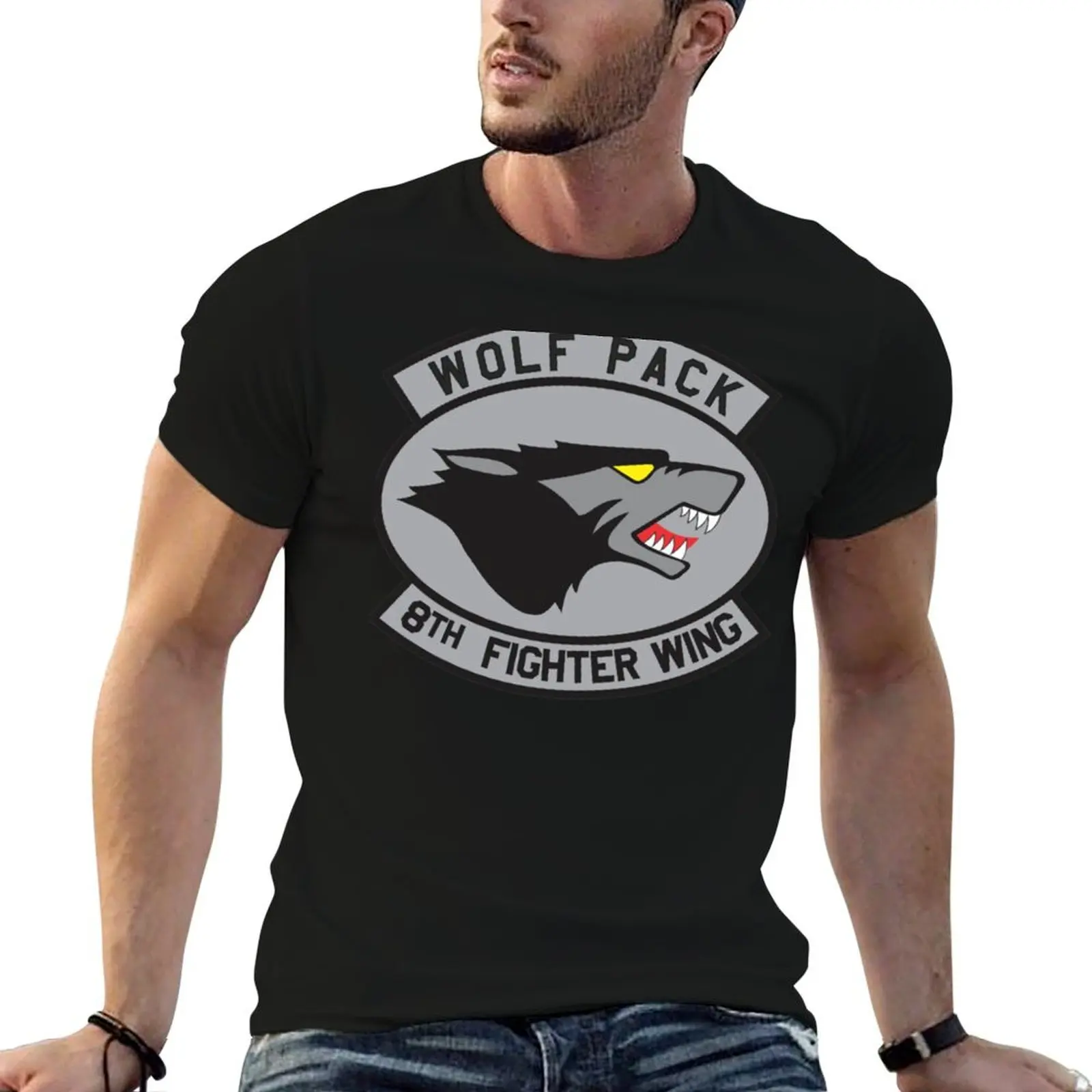 

Wolf Pack - Kunsan Air Base - Republic of Korea - Clean Style T-Shirt T-Shirt man t shirts graphic T-Shirt