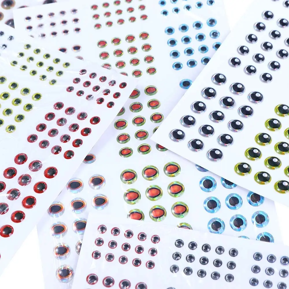 Sticker Accessories 3D 4D 5D Fly Fishing Simulation DIY Eye Lure Fish Eyes Fishing Lure Eyes Artificial Fish Eyes 3D Fish Eyes