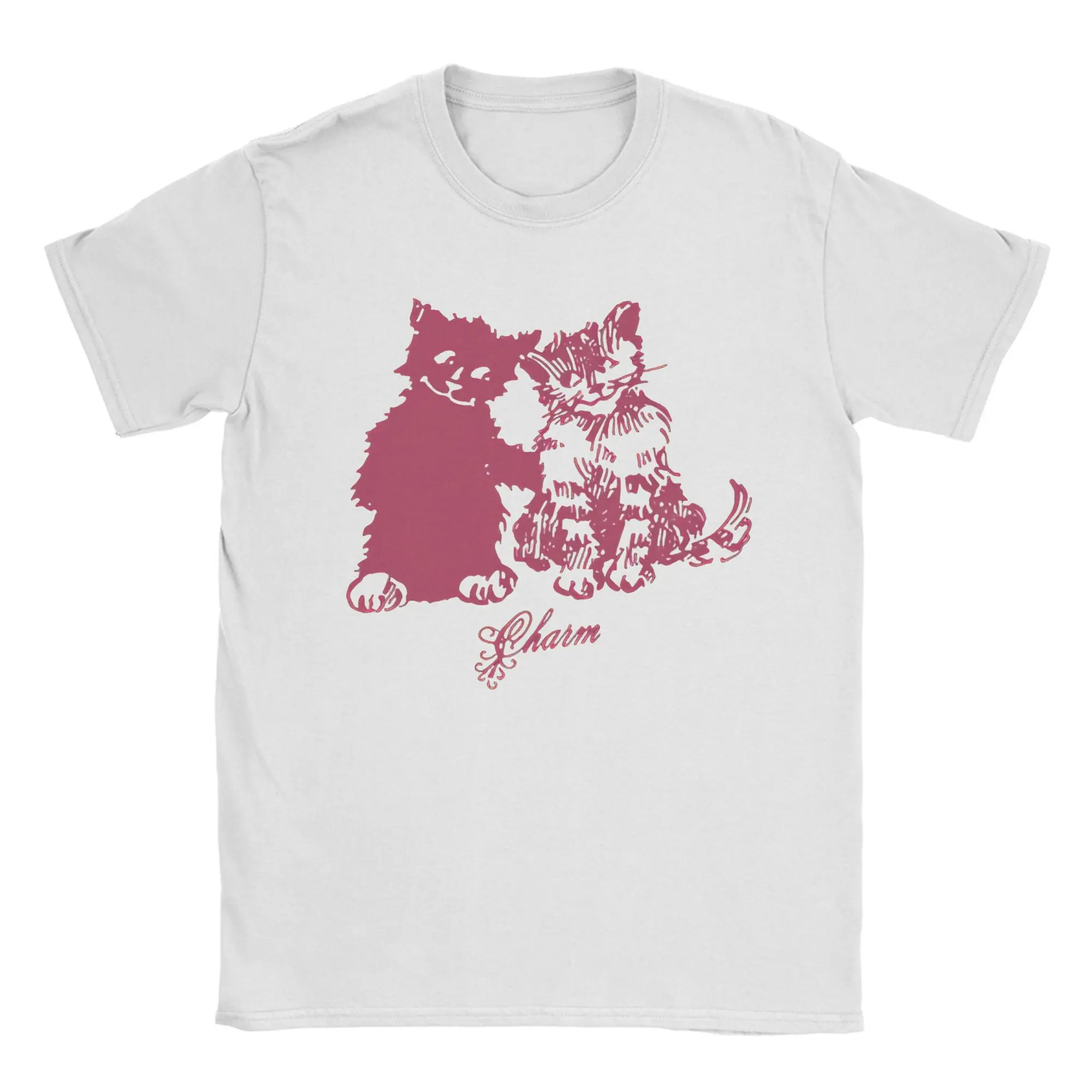 

Очаровательная футболка Clairo Cat Best Friends с рисунком, пляжная уличная футболка, трендовая футболка из чистого хлопка для взрослых, дизайнерские топы
