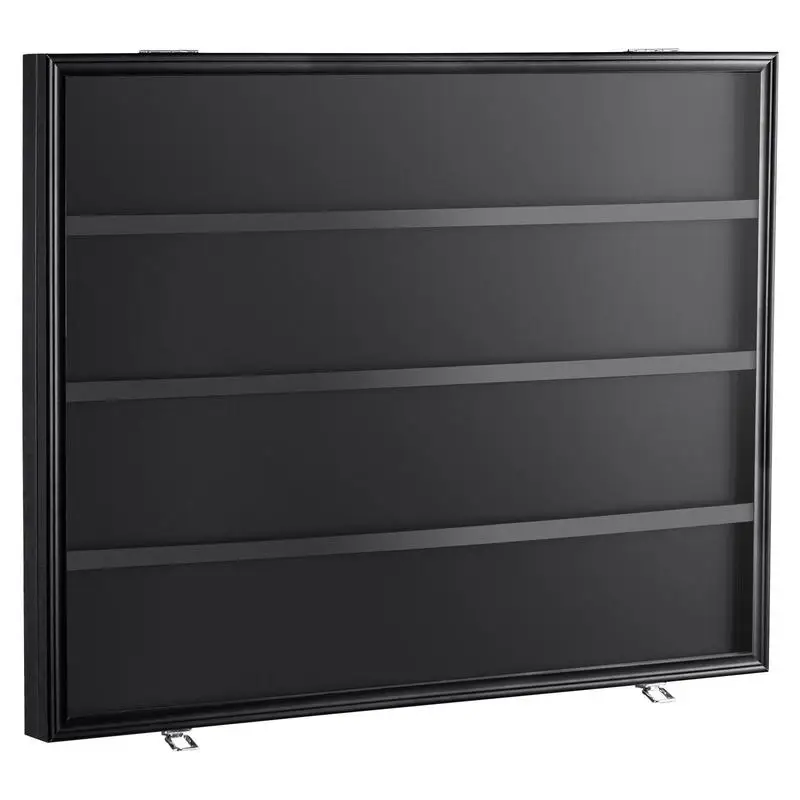 Vitrine pour cartes sportives en 36 designs différents, cadre de présentation 77,5x61,7x5,5 cm avec protection UV à 98 %, verre PC, armoire murale verrouillable pour cartes de football, basketball, hockey.