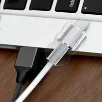 1/3 Pcs Transparent Data Cable Protector Cable Winder Soft Silicone Cover Sleeve for iPhone 15 14 Pro Max cable organizer