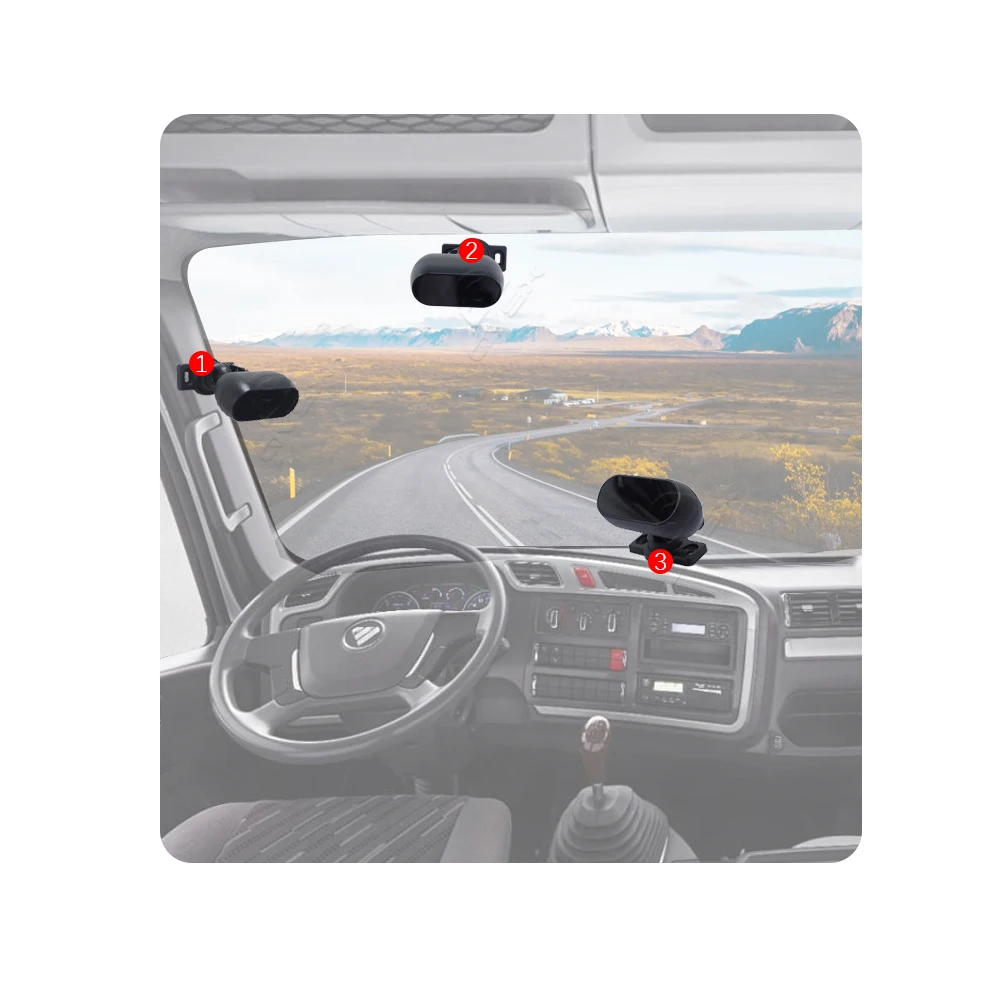 DMS AI asistente de conducción inteligente cámara de coche frontal AHD alerta de cansancio sistema de monitoreo de fatiga cámara de marcha atrás personalizada