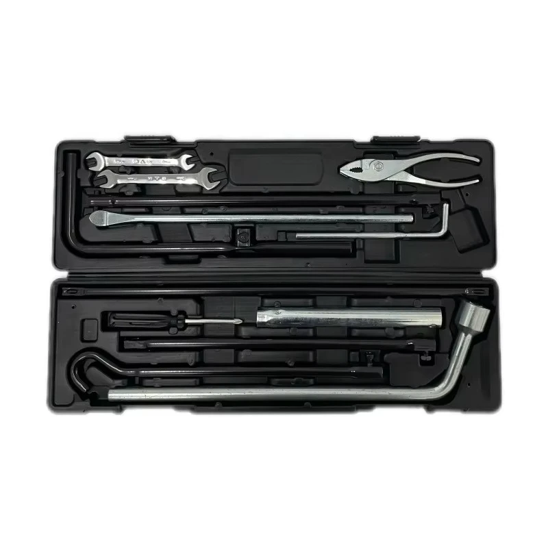 

Comprehensive multi-function vehicle maintenance toolbox including essential vehicle maintenance tools