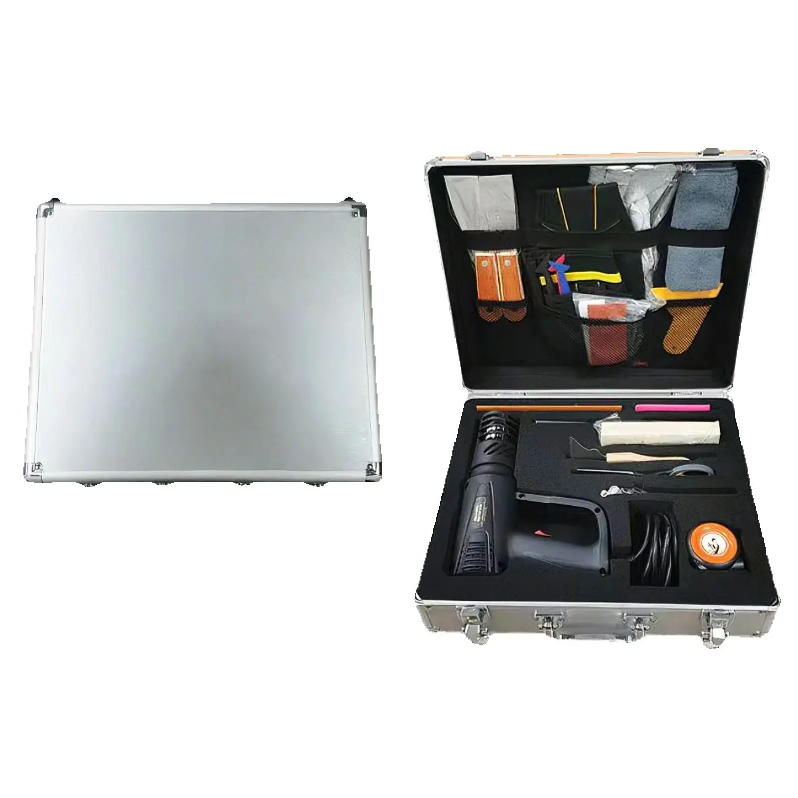 

21 шт., инструменты в одном, декоративная пленка, специальный ящик для инструментов, декоративная пленка, профессиональный набор инструментов для наклеивания пленки с коробкой из алюминиевого сплава