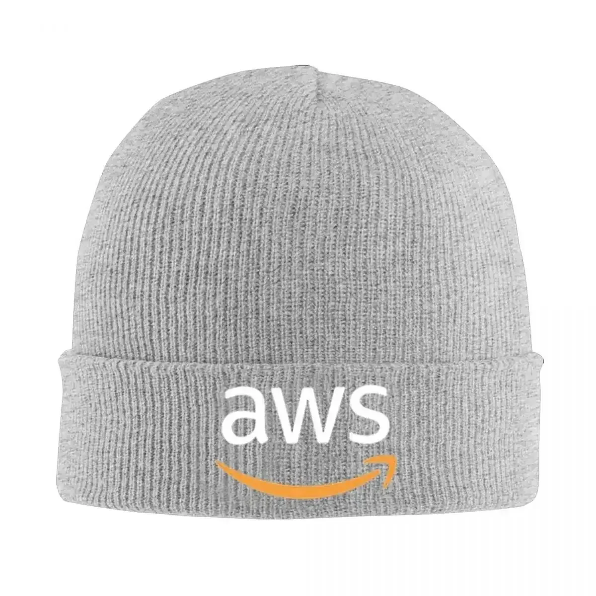 AWS Developer Logo V2 Warm Knitted Cap Fashion Bonnet Hat Autumn Winter Outdoor Beanies Hats For Men Women Adult